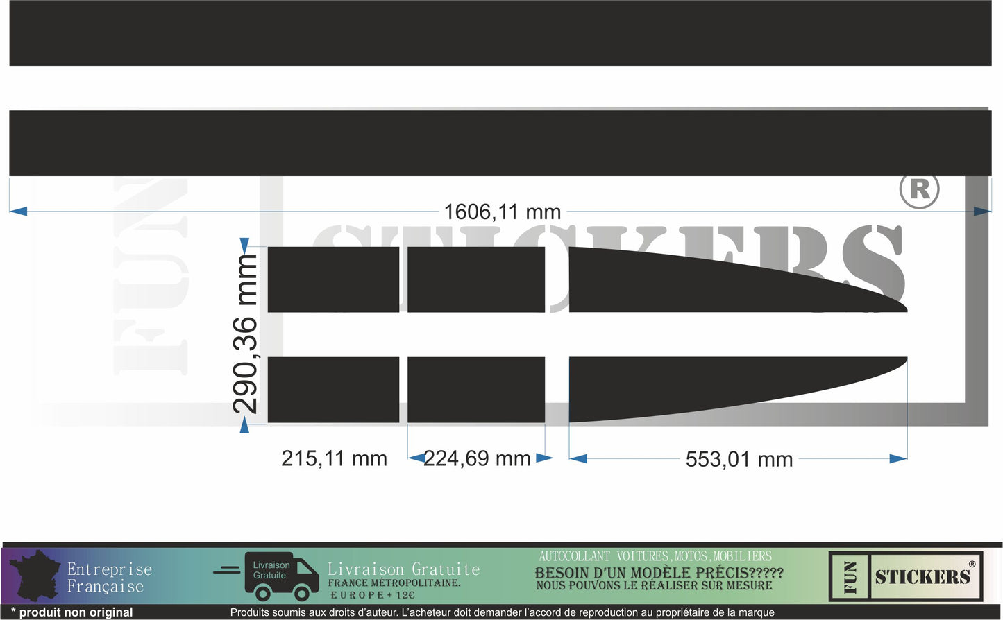 Sticker kit décoration intégral 500 – Compatible toutes Fiat 500