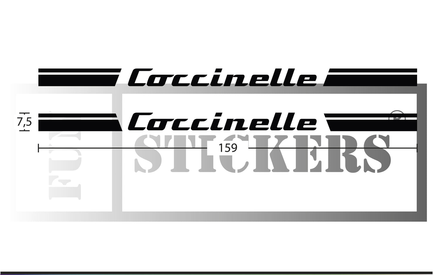 stickers autocollants volkswagen new beetle - kit décoration intégral bas de caisse coccinelle