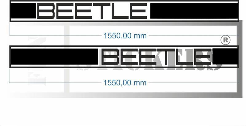 stickers autocollants bandes bas de caisse pour new beetle volkswagen - kit décoration intégral (Copie)