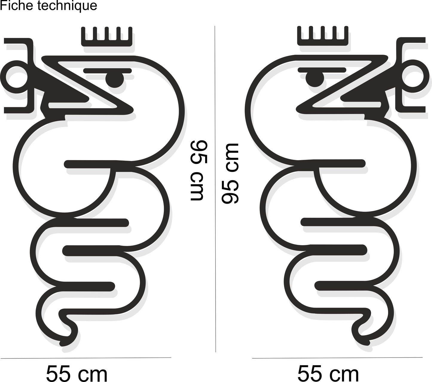 Sticker bandes serpent logo – Compatible toutes alfa romeo