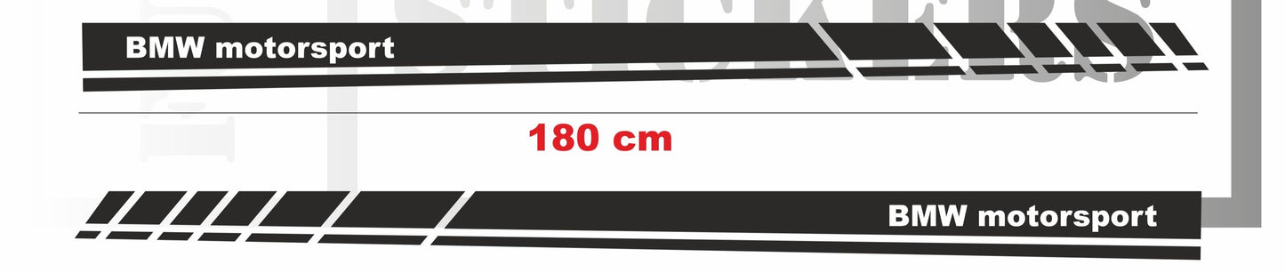 Sticker kit décoration bandes latérales bas de caisse – Compatible toutes bmw