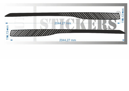 stickers autocollants pour RENAULT TWINGO 3 - kit décoration BANDES LATERALES