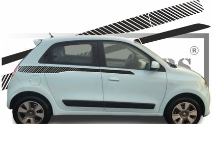 stickers autocollants pour RENAULT TWINGO 3 - kit décoration BANDES STRIPE