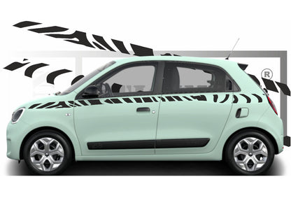 stickers autocollants POUR RENAULT TWINGO 3 - kit décoration BANDES intégral