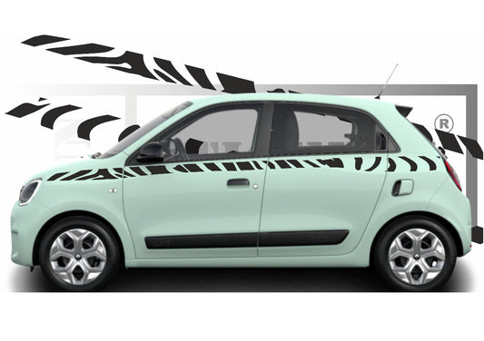 stickers autocollants POUR RENAULT TWINGO 3 - kit décoration BANDES intégral