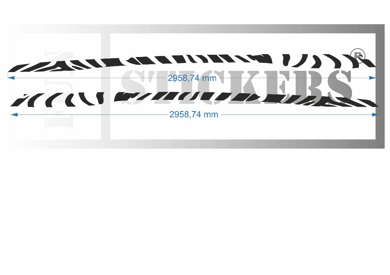 stickers autocollants POUR RENAULT TWINGO 3 - kit décoration BANDES intégral