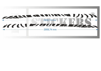 stickers autocollants POUR RENAULT TWINGO 3 - kit décoration BANDES intégral