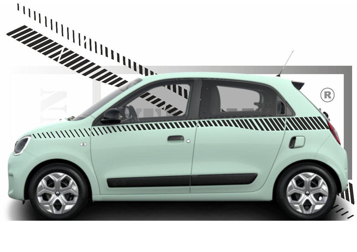stickers autocollants pour RENAULT TWINGO 3 - kit décoration LATERALES