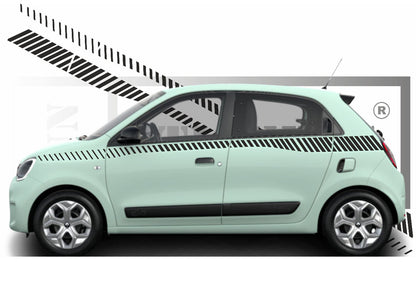 stickers autocollants pour RENAULT TWINGO 3 - kit décoration LATERALES