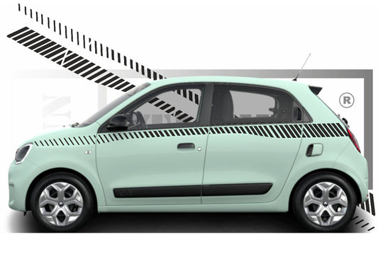 stickers autocollants pour RENAULT TWINGO 3 - kit décoration LATERALES