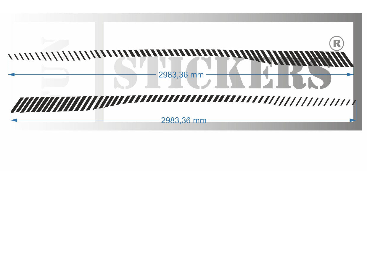 stickers autocollants pour RENAULT TWINGO 3 - kit décoration LATERALES