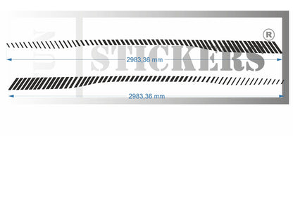 stickers autocollants pour RENAULT TWINGO 3 - kit décoration LATERALES