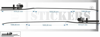 autocollants kit complet pour berline Alfa Romeo