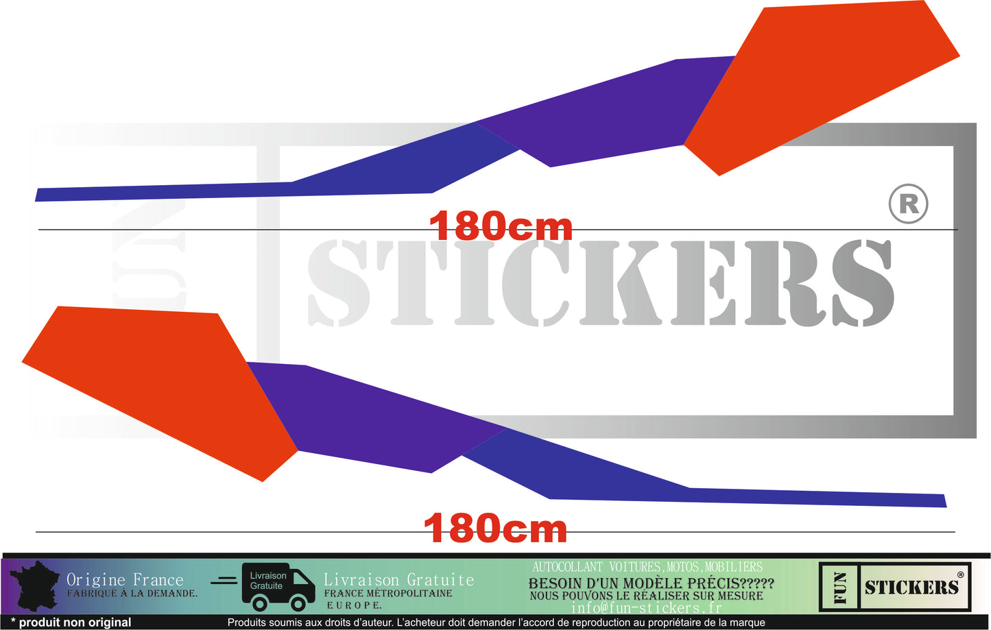 Sticker kit décoration latérales style M motorsport – Compatible toutes bmw