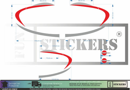 Sticker kit décoration intégral BURSTNER – Compatible toutes marques camping-car