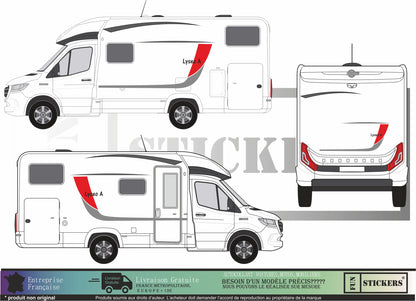 Sticker kit décoration intégrale LYSEO  – Compatible toutes marques camping-car