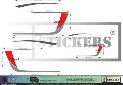 Sticker kit décoration intégrale LYSEO  – Compatible toutes marques camping-car