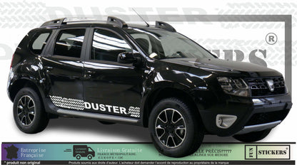 Sticker kit décoration latérale traces pneus Dacia Duster – Compatible toutes DUSTER