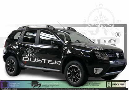 Sticker kit décoration latérale Dacia Duster – Compatible toutes DUSTER