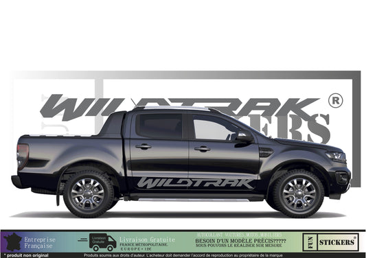 Sticker kit décoration bandes latérales wildtrack  – Compatible touts modèles Ford Ranger