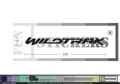 Sticker kit décoration bandes latérales wildtrack  – Compatible touts modèles Ford Ranger