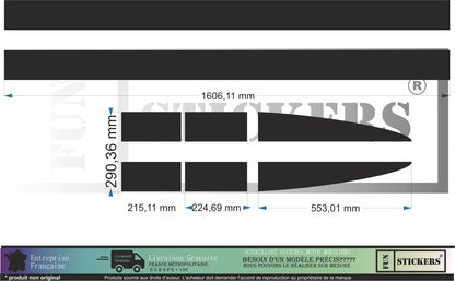 Sticker kit décoration intégral 500 – Compatible toutes Fiat 500