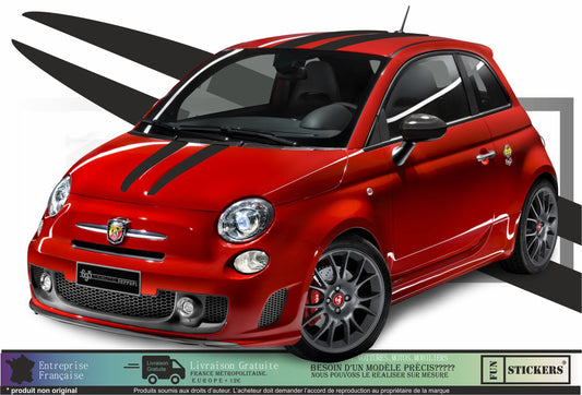 Sticker kit décoration intégral 500 – Compatible toutes Fiat 500