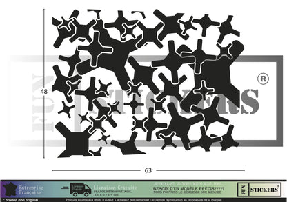 stickers autocollants pour capot de Jeep RENEGADE - kit décoration