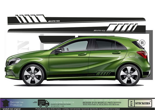 stickers autocollants pour bas de caisse Mercedes - kit décoration