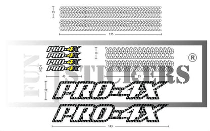stickers autocollants pour Nissan Navara - kit décoration intégral pro-4x