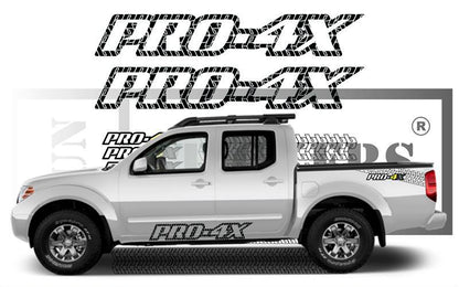 stickers autocollants pour Nissan Navara - kit décoration intégral pro-4x