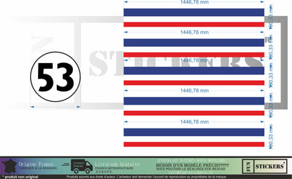 stickers autocollants pour Volkswagen new beetle - kit décoration choupette 53