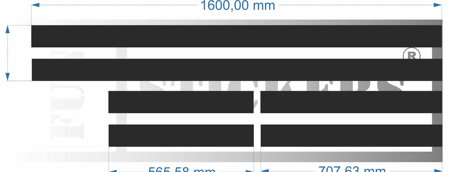 stickers autocollants pour RENAULT TWINGO - kit décoration BANDES CAPOT TOIT HAYON