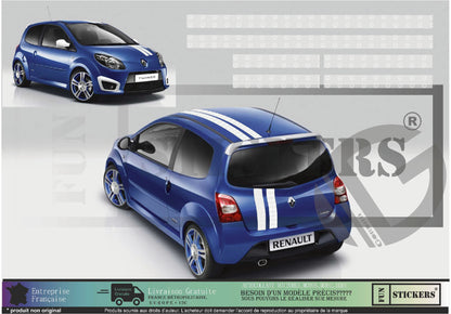 stickers autocollants pour RENAULT - kit décoration Bandes effet gordini