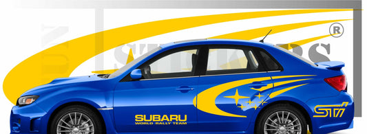 stickers autocollants pour Subaru - kit décoration effet wrc rallye
