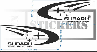 stickers autocollants pour Subaru - kit décoration effet impreza rallye