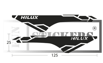stickers autocollants pour Toyota hilux - kit décoration benne arrière