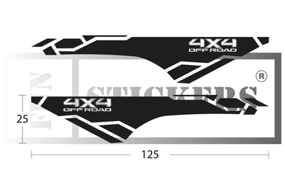 stickers autocollants pour Toyota Hilux Pickup - kit décoration effet 4x4