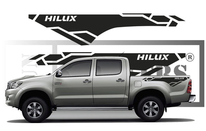 stickers autocollants pour Toyota hilux - kit décoration benne arrière