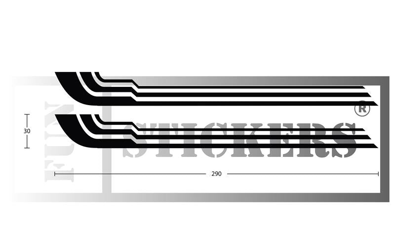 stickers autocollants pour voiture de rallye - kit décoration