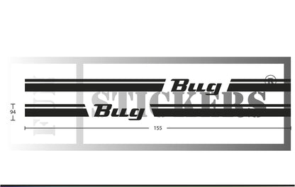Stickers kit bandes pour new beetle volkswagen compatible bas de caisse BUG