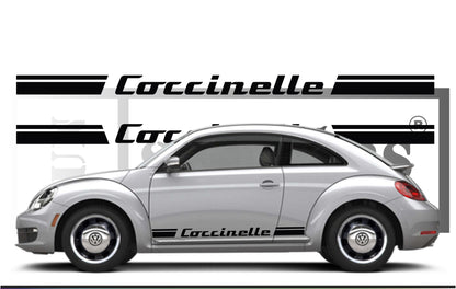 stickers autocollants volkswagen new beetle - kit décoration intégral bas de caisse coccinelle