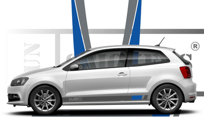 Stickers kit bandes compatible pour volkswagen polo style wrc