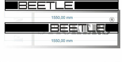 stickers autocollants bandes bas de caisse pour new beetle volkswagen - kit décoration intégral (Copie)