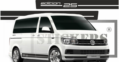 stickers autocollants pour van transporter VW - kit décoration  ecriture edition 25