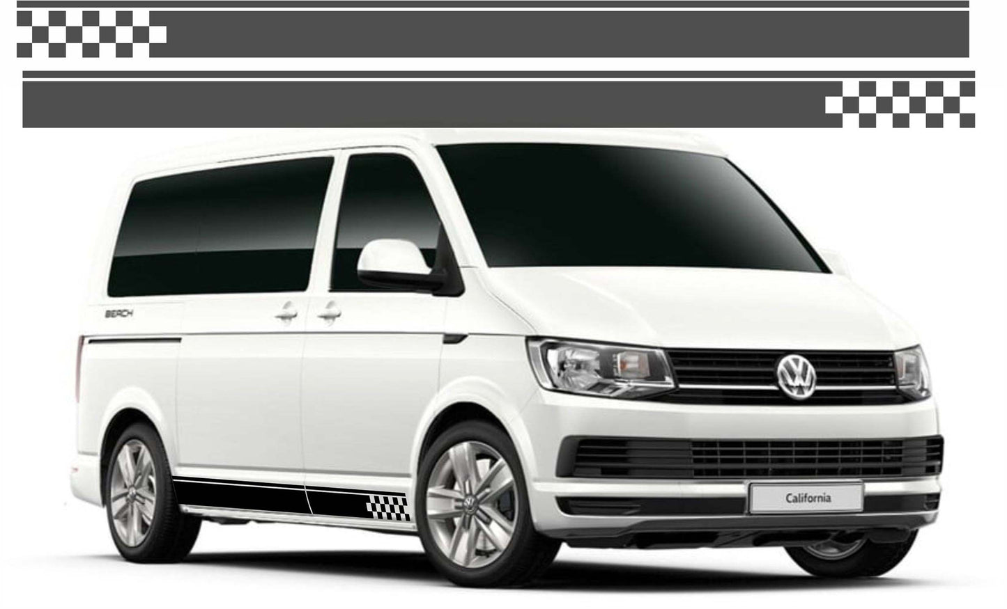 stickers autocollants pour wolkswagen transporter van  - kit décoration bas de caisse