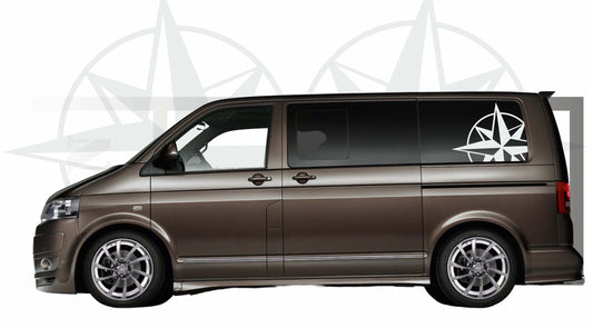 stickers autocollants pour van volkswagen transporter  - kit décoration boussole