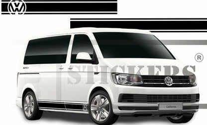 stickers autocollants pour van VW transporter - kit décoration adhésif logo