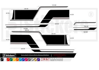 Fiat ducato Camper ADRIA - Stickers Kit Complet
