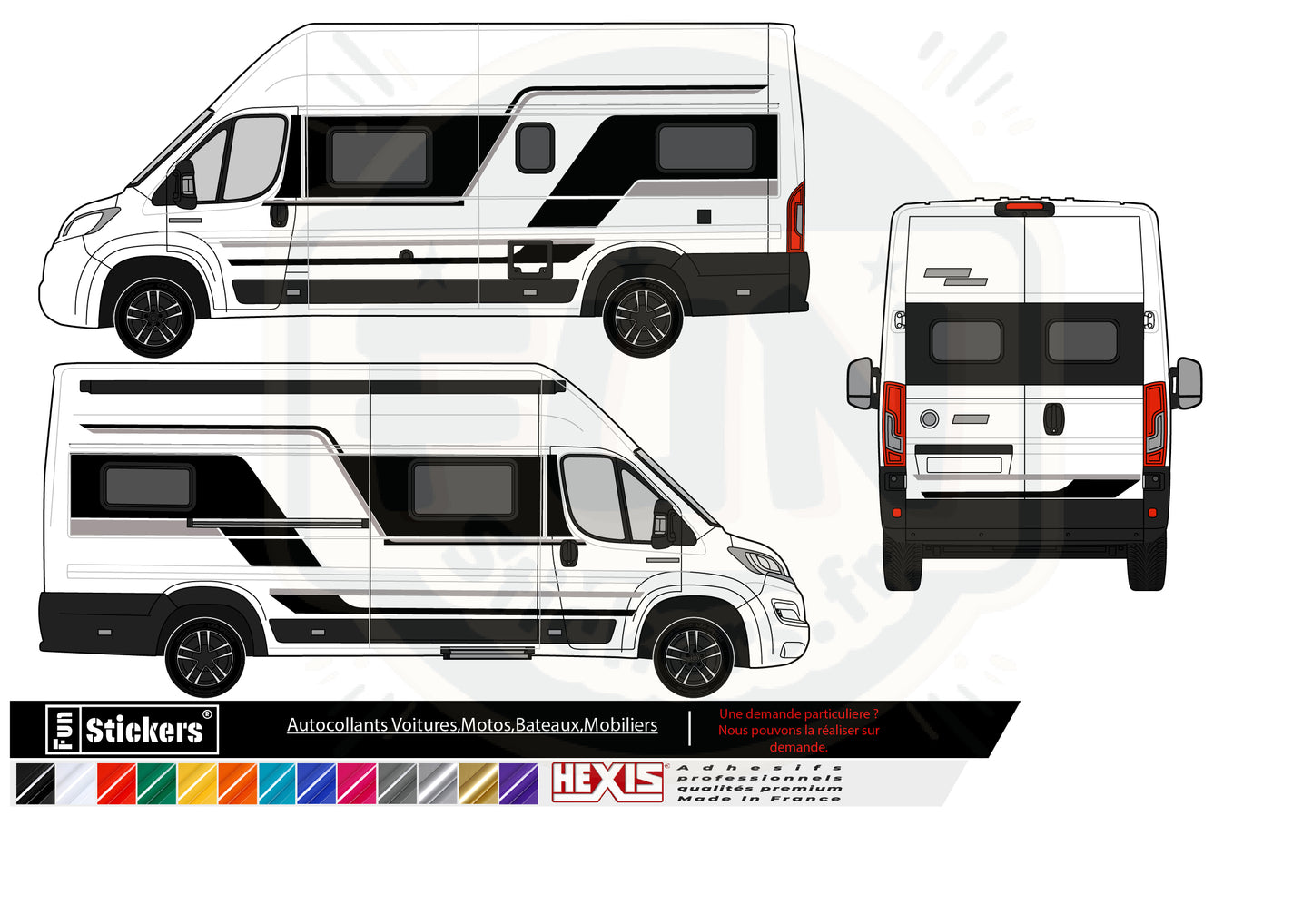 Fiat ducato Camper ADRIA - Stickers Kit Complet